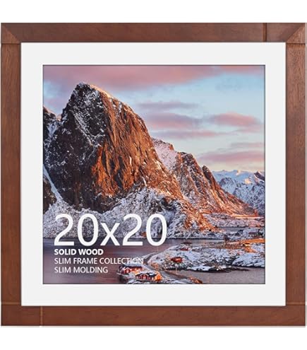 Amazon.com - ArtToFrames 20x20 Inch Brown Picture Frame, This 1.25